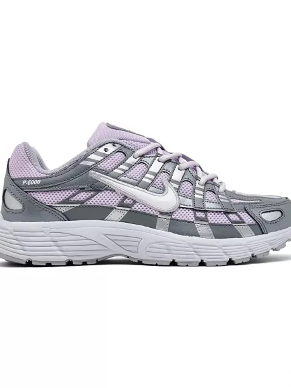 Nike Kids P-6000 shoes Lavender & Gray Mesh Athletic Sneakers